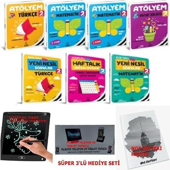 Arı Yayıncılık 2024-2025 2. Sınıf Atölyem Set 7 Kitap