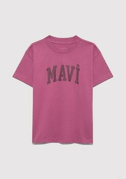 Mavi Mavi Logo Baskılı Pembe Tişört 7610385-70651 - Mor - 5 - 6 Yaş