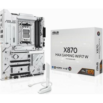 X870 Max Gamıng Wıfı7 W Amd X870 Am5 Ddr5 8000 HDMI 2xusb4 3x M2 Usb3.2 Wifi 7 + Bt Aura Rgb 5gbit L