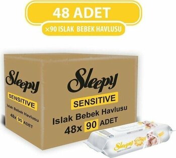 Sleepy Sensitive Islak Havlu 48X90 (4320 Yaprak)