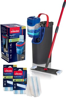 Vileda H2PRO %100 Kirli ve Temiz Suyu Ayıran Temizlik Seti ve 2 Paket Yedek Mikrofber Mop