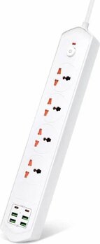 Teknomila 6 Usb'li 4'lü Çoklu Priz 2M 4 Priz 3000W Uzatma Grup Priz