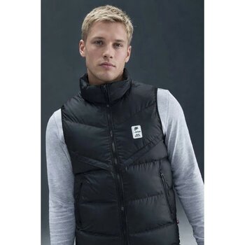 Nike Air Max Storm Fit Men's Windrunner Gi Black Waistcoat Spor Yelek Siyah - XL
