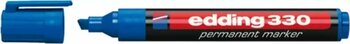 Edding Markör Permanent Kesik Uçlu 1-5 MM Mavi 330 (10 Lu Paket)