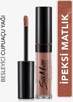 Flormar Kadife Dokulu Likit Mat Ruj (MORUMSU AÇIK NUDE)-silk Matte Liquid Lipstick-022 Spıcy-8690604627653