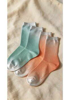 Katia & BonyKadın 2'li Paket Parlak Simli Soket Çorap