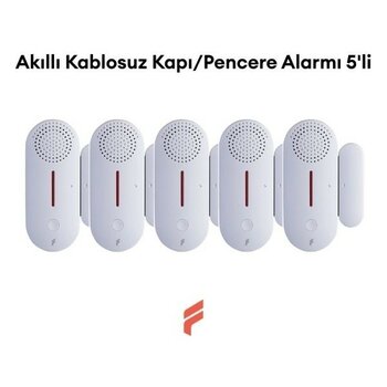 Fonri Akıllı Kablosuz Kapı Pencere Alarmı 5'li Set - 5 Adet