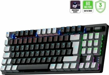 Gamepower Eva 5 Kırmızı Kablolu USB Oyuncu Mekanik RGB Red Switch Gaming Klavye