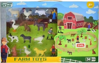 MEGA Farm Toys 34 Parça Çiftlik Hayvanları Seti