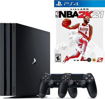 Sony PS4 Pro 1TB Konsol + 2. PS4 Kol + PS4 Nba 2K21