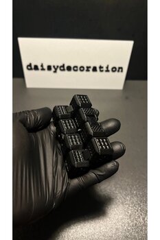 daısydecoratıon Sonsuz küp Stres küpü Siyah Renk Hareketli küp