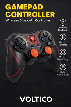 Voltico Kablosuz Bluetooth Gamepad Controller – Telefon, Tablet ve PC Uyumlu