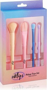 Eklips  Renkli Makyaj Fırçası Seti  Makyaj Fırçası