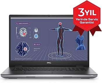 DELL Precision M7780 i9-13950HX 64 GB RAM 1 TB SSD 17 inç Windows 11 Pro Laptop Gri