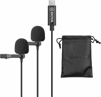 Boya BY-M3D Siyah Kablolu USB Type-C Yaka Mikrofonu