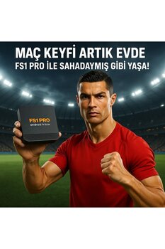 FS1PRO TEKNOLOJI Android tv box & Çanaksız Tv İzleme - IPTV BOX - Akıllı İnternet Tv Kutusu Media Player