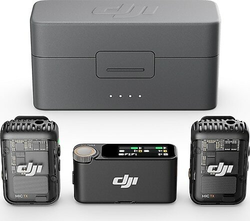 DJI Mic 2 Wireless 2 Kişilik Kompakt Mikrofon Kiti