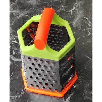 Göksan Mutfak Rende Plastik Saplı Çok Fonksiyonlu Rende 6 Farklı Model 22 cm x 11 cm - Fıstık Yeşili