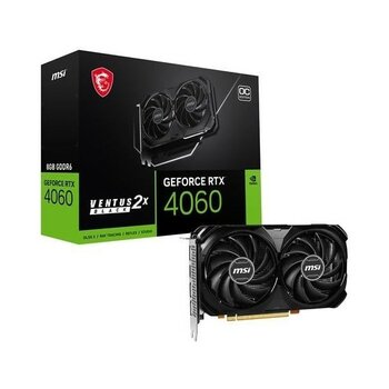 Msı RTX4060 8gb Ventus 2x Black 8g Oc Gddr6 128BIT HDMI Dp Pcıe 16X V4.0