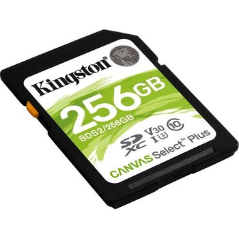 Kingston SDS2-256GB 256GB SDXC Canvas Select Plus 100R C10 UHS-I U3 V30 Hafıza Kartı