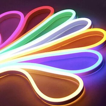 Neon Hortum Işık LED Şerit Aydınlatma Amber 2 Metre