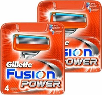 Gillette Fusion 5 Power 4'lü 2 Adet Yedek Tıraş Bıçağı