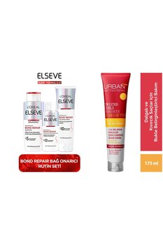 ELSEVE L'oréal Paris Elseve Bond Repair Saç Bakım Seti +URBAN Care Hibiscus&Shea Butter Kıvırcık , Dalgalı