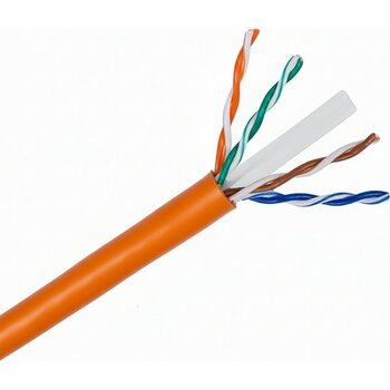 Efe Elektrik Estel Cat6 U/utp Pvc Ethernet Data Kablo - 100 Metre - Turuncu