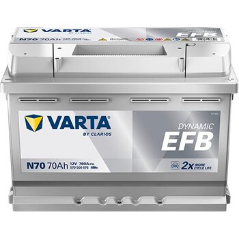 Varta Akü 12V 70 Ah Amper 760 Cca Start&Stop Dynamic Efb N70