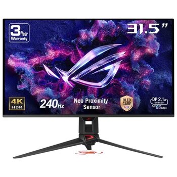 ASUS ROG Swift OLED PG32UCDMR 31.5 inç 240Hz 0.03ms 4K UHD Adaptive Sync QD-OLED Gaming Monitör