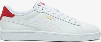 Puma Smash 3.0 L Unisex Sneaker Ayakkabı Siyah - 44 - Beyaz