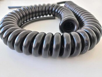 3X2.5 Mm Ucu Açık Siyah Spiral Elektrik Kablosu 2 Metre