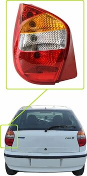 PLEKSAN Fiat Palio Arka Stop Lambası 2003-2012 Kasa Uyumlu Sol Taraf Yolcu Tarafı