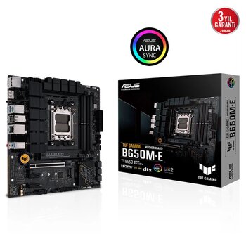 Asus Tuf Gamıng B650m-E, 4Xddr5, 2X M.2, Hdmı, 2Xdp, Type-C, Am5 Soket Gamıng Anakart