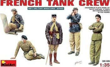 Miniart Fransız Tank Mürettebatı 1/35 Askeri Plastik Maket