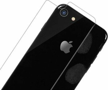 Canpay iPhone 8 Uyumlu Şeffaf Arka Koruyucu Temperli Cam