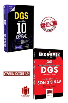 Pegem Akademi Yayıncılık 2026 Pegem DGS 10 Deneme+Yargı DGS Çıkmış Sorular Son 3 Yıl+Hediye