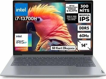 Lenovo Thinkbook 14 G6 Intel Core i7-13700H 8 GB DDR5 256 GB SSD Intel Iris Xe Graphics 1920 x 1200 14 inç Dizüstü Bilgisayar