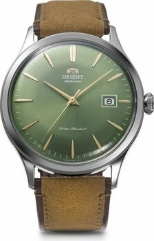 Orient Bambino RA-AC0P01E30B Kurmalı Otomatik Deri Kahverengi Yeşil Kadran 38 mm Erkek Kol Saati