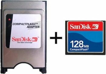 Sandisk 128 Mb Compact Flash Hafıza Kartı+compact Flash Adatör
