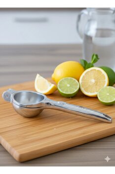 Hagen Paslanmaz Çelik Limon Sıkacağı Premium Kaliteli Narenciye Metal Limon Sıkacağı