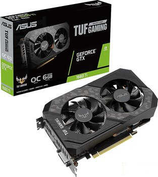 Asus GTX 1660 TI TUF Gaming OC Edition TUF-GTX1660TI-O6G-EVO-GAMING 192 Bit GDDR6 6 GB Ekran Kartı
