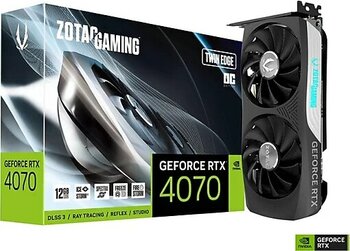 Zotac Geforce Rtx 4070 Twın Edge Oc 12GB Gddr6 192BIT Dlss 3 Ekran Kartı