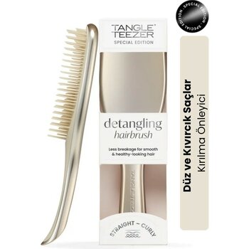 Tangle Teezer Ultimate Detangler Tarak Dolaşık Açıcı  Islak & Kuru Düz ve Kıvırcık Saçlar için Bej Renk - 0