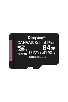 Kingston 64GB microSDXC Canvas Select Plus 100R A1 C10 Card + Adapter SDCS2/64GB