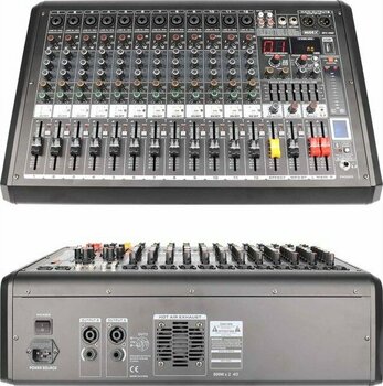 Midex MPX-1600P Power Mikser Amfi 12 Kanal 2x800W Multi Efekt Bt Eq USB