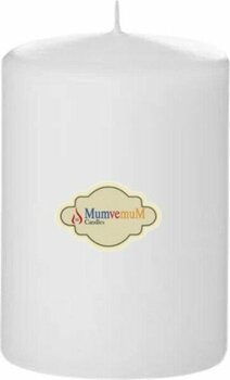 MumvemuM 6 x 10 Beyaz Silindir Mum