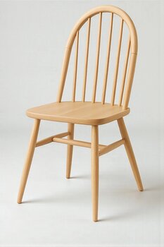 KaiHome Ada Naturel Ham Ahşap Sandalye Mutfak Cafe Salon Yemek Masası Uyumlu Dayanıklı