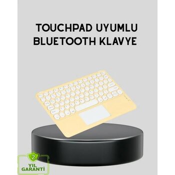 Zero Land Lvsqvr Bluetooth Kablosuz Klavye – Ince Slim Model, Tablet ve Akıllı Tv Uyumlu, Sessiz Tuşlu Taşınabilir Klavye - Sarı