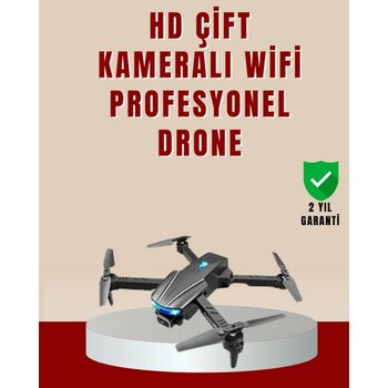 Katlanabilir 4K Kamera Drone Uzaktan Kumandalı Profesyonel Drone - Siyah